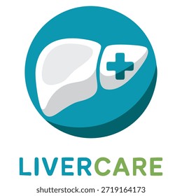 Leber Pflege Vektor Logo-Vorlage mit Kreuz oder Plus-Symbol geeignet für medizinische Business Health Klinik Wellness-Unterstützung und professionelle Behandlung Branding Identität
