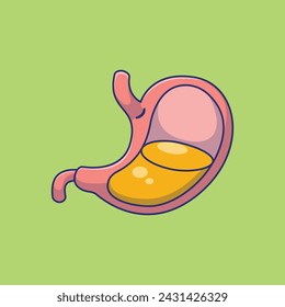 Liver Cartoon Vector Icons Illustration. Flat Cartoon Concept. Suitable for any creative project.