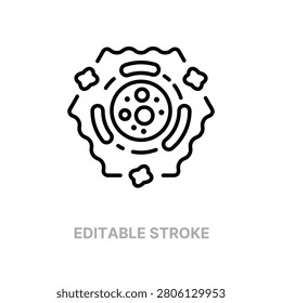 Liver Cell Hepatocyte Structure Icon