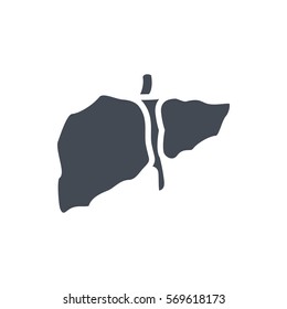 Liver Disease Silhouette Icon