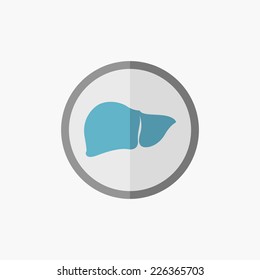 Liver Flat Icon