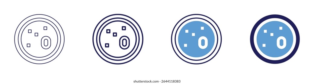 Liver function icon in 4 different styles. Thin Line, Line, Bold Line, Duotone. Duotone style. Editable stroke.