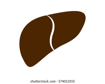 liver human body, icon, vector illustration eps10