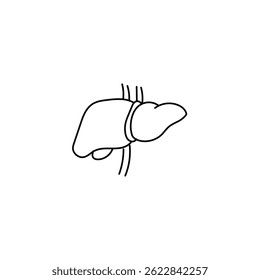 Liver Icon – Hand Drawn Medical Organ Vector