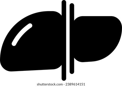 liver icon in health and medical package with gliph style