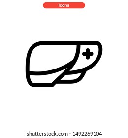  
liver icon isolated sign symbol vector illustration - high quality black style vector icons
