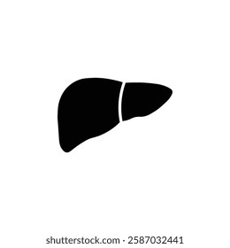 liver icon Simple thin line logo