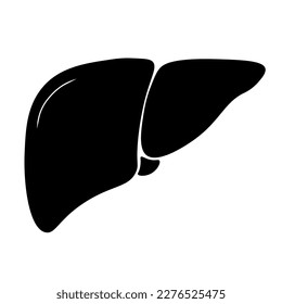 Liver icon in trendy flat style. Symbol for your web site design, logo, app, UI svg