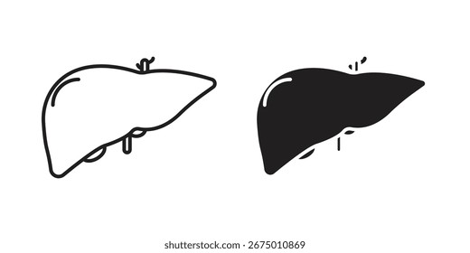 Liver icon vector design, perfect for website ui designs