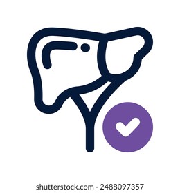 liver icon. vector dual tone icon for your website, mobile, presentation, and logo design.