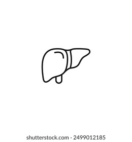 Liver icon vector. EPS 10 editable vector