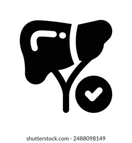 liver icon. vector glyph icon for your website, mobile, presentation, and logo design.
