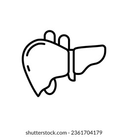 Liver icon in vector. Illustration