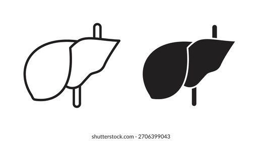 Liver icon vector illustration. Flat design. Graphic design vector symbols.