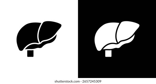 Icono de hígado Vector Logo Plantilla para gráfico y Diseño web.