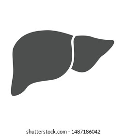 liver internal organ vector icon isolated on white background. liver flat icon for web, mobile and user interface design. medical healthcare concept