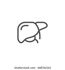 Liver line icon