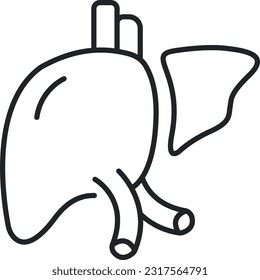 Das Liver Line Icon Set wurde mit passendem Bildmaterial für alle medizinischen und gesundheitlichen Anwendungen entwickelt