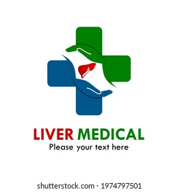 Liver medical logo template illustration