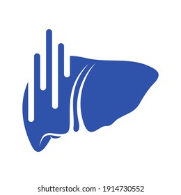 Liver with Medical pulse logo vector template, Creative Liver logo design concepts