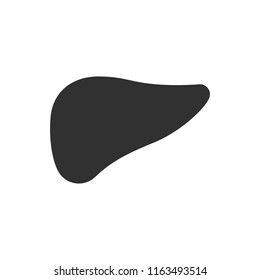 liver. monochrome icon