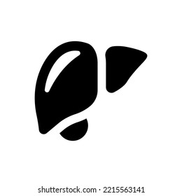 Liver organ icon (Simple vector illustration)
