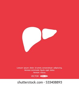 liver vector icon