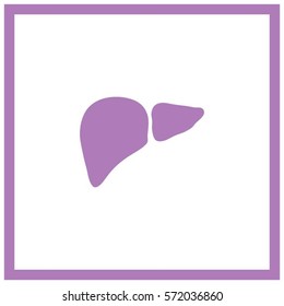 liver vector icon