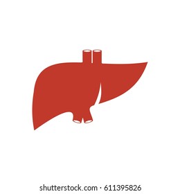 Liver vector icon