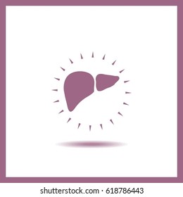 liver vector icon