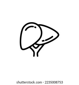 liver vector icon. medicine icon outline style. perfect use for logo, presentation, website, and more. simple modern icon design line style