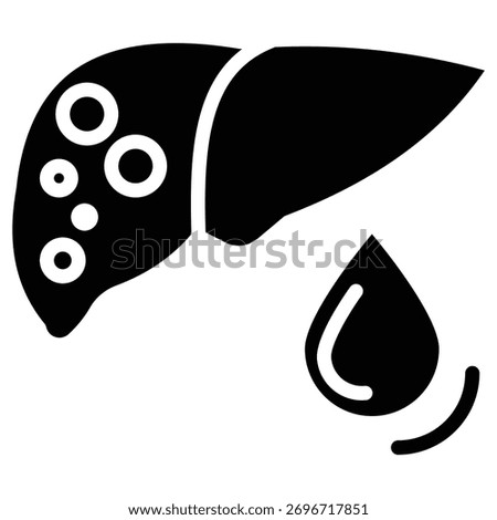 liver web icon in bold style