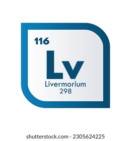 livermorium icon set. vector template illustration  for web design