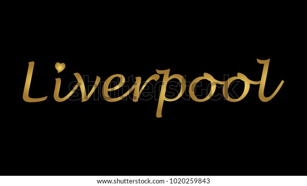Liverpool City Logo Type Writing Stock Vector Royalty Free 1020259843