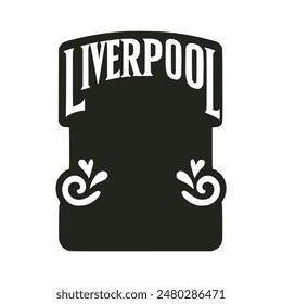 liverpool city vacation tshirt fashion sticker vector illustration template design