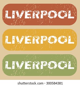 Liverpool on colored background