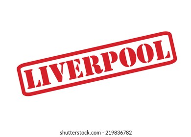 LIVERPOOL red rubber stamp text vector over a white background.