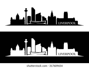 Liverpool skyline - vector illustration