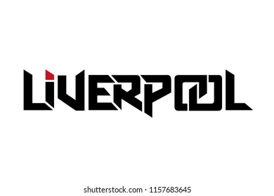 Liverpool typography design vector, for t-shirt, poster and other uses