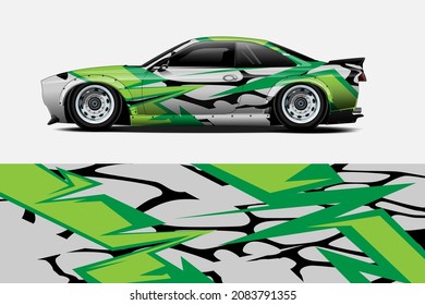 livery design vector. abstract race style background with shattered glass concept for vehicle vinyl sticker wrap