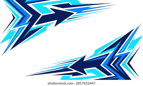 livery racing decal design flat 2D