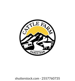 Livestock Cattle Agriculture Farm Ranch Logo