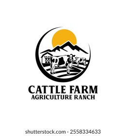 Livestock Cattle Agriculture Farm Ranch Logo