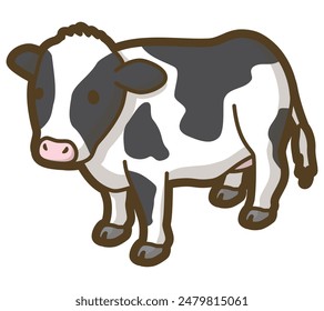 Livestock Cattle. Farm animal. Vector illustration.