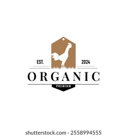 livestock design logo chicken farm simple minimalist silhouette for restaurant chicken
