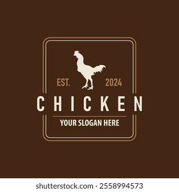 livestock design logo chicken farm simple minimalist silhouette for restaurant chicken