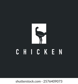 livestock design logo chicken farm simple minimalist silhouette for restaurant chicken