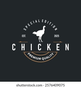 livestock design logo chicken farm simple minimalist silhouette for restaurant chicken