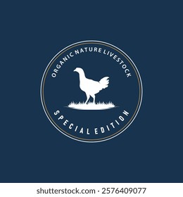 livestock design logo chicken farm simple minimalist silhouette for restaurant chicken