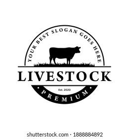 Livestock Logo Inspiration. Flat Design. Vector Illustration